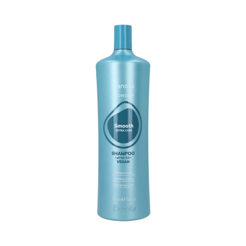 FANOLA WONDER SMOOTH EXTRA CARE Wegański szampon wygładzający do włosów puszących 1000 ml