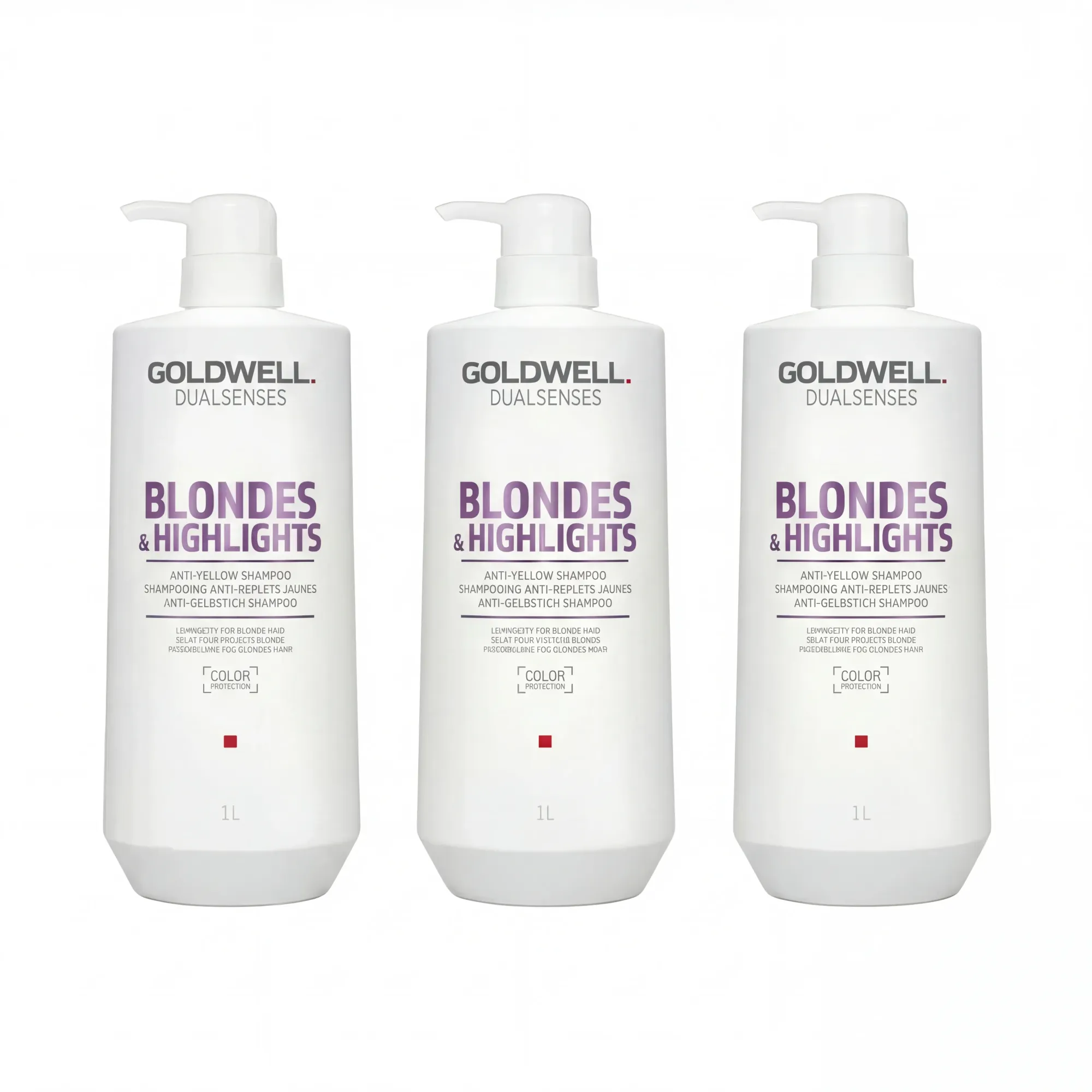 GOLDWELL DUALSENSES BLONDES&HIGHLIGHTS Szampon neutralizujący do włosów blond i z pasemkami 1000ml - MULTIPAKI