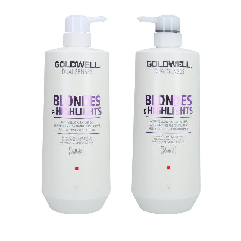GOLDWELL DUALSENSES BLONDES&HIGHLIGHTS Zestaw szampon 1000ml+odżywka 1000ml