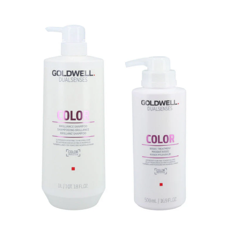 GOLDWELL DUALSENSES COLOR Szampon 1000 ml + Kuracja 500 ml
