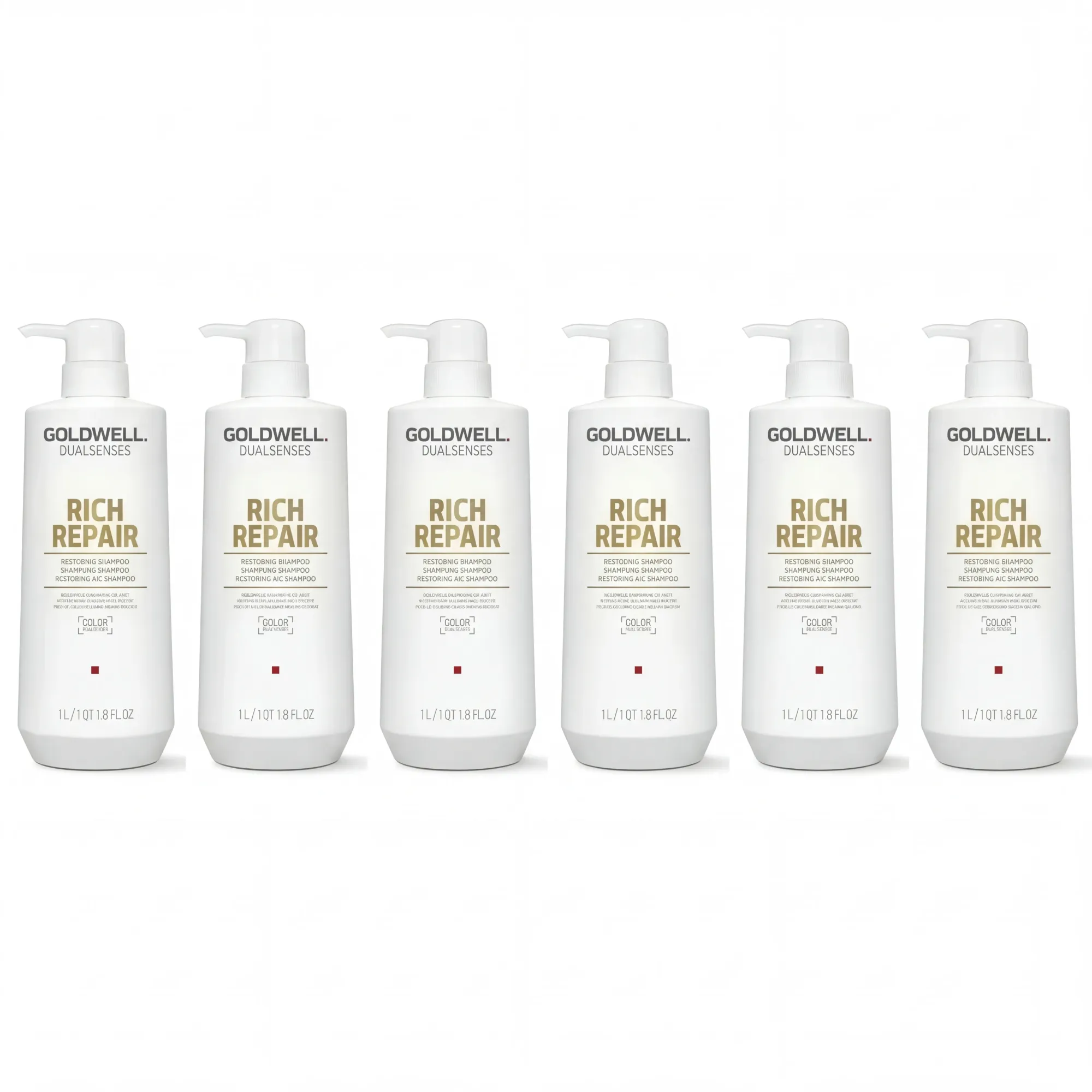 GOLDWELL DUALSENSES RICH REPAIR Szampon odbudowujący do włosów zniszczonych 1000 ml - MULTIPAKI - Image 2