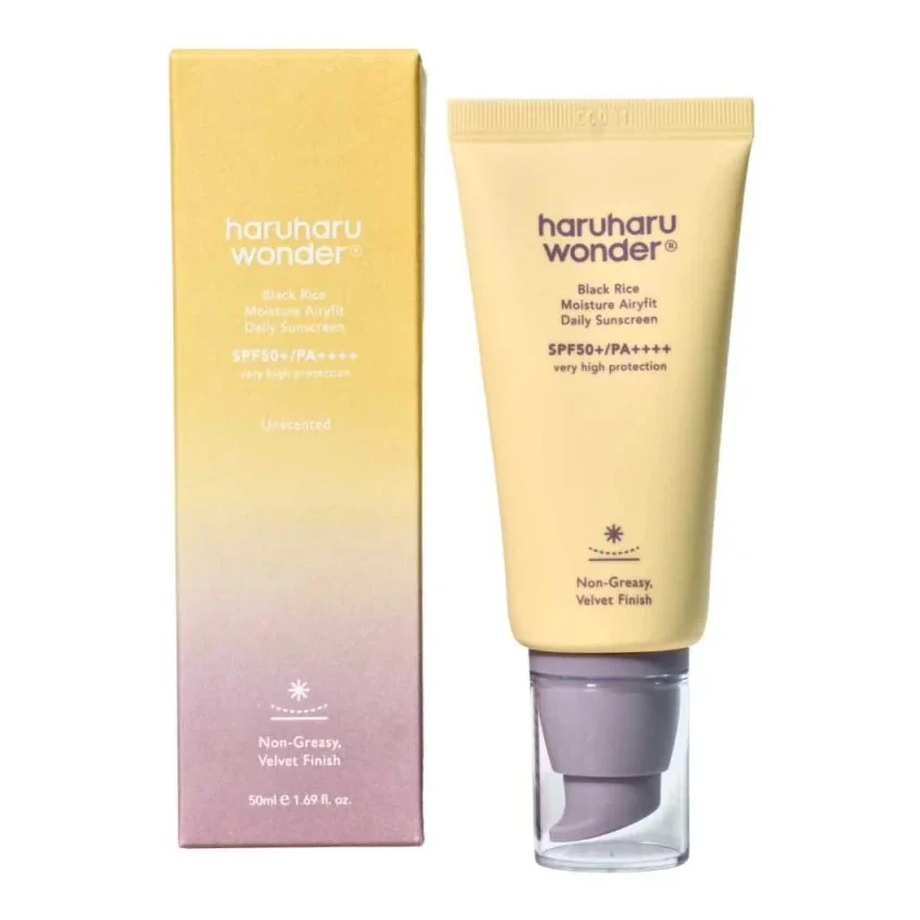 HARUHARU WONDER BLACK RICE AIRYFIT Krem przeciwsłoneczny z filtrem SPF50+ PA++++ 50 ml