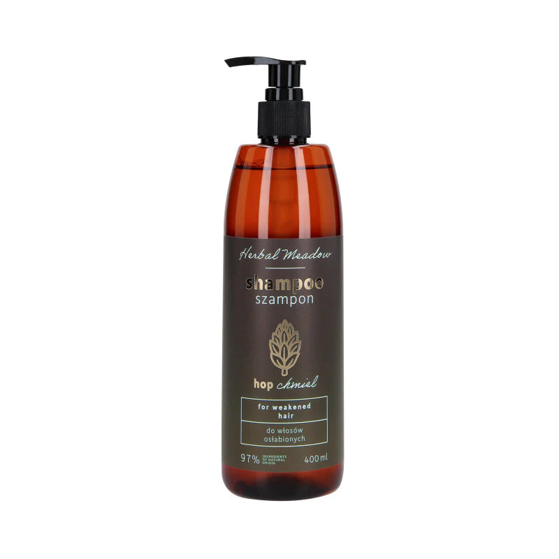 HERBAL MEADOW Szampon do włosów osłabionych z ekstraktem z chmielu 400 ml