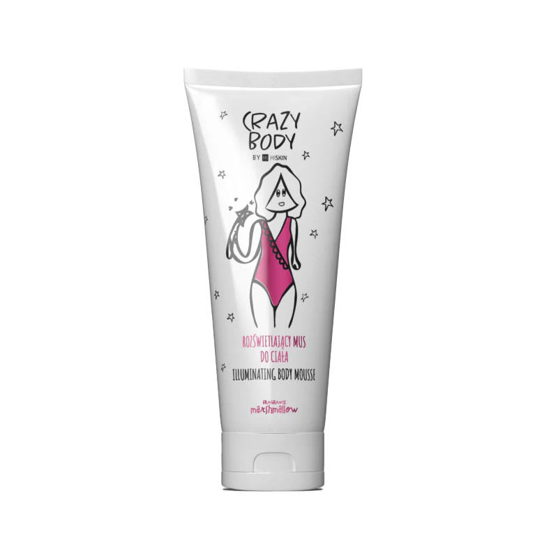 HISKIN CRAZY BODY Rozświetlający mus do ciała Marshmallow 250 ml