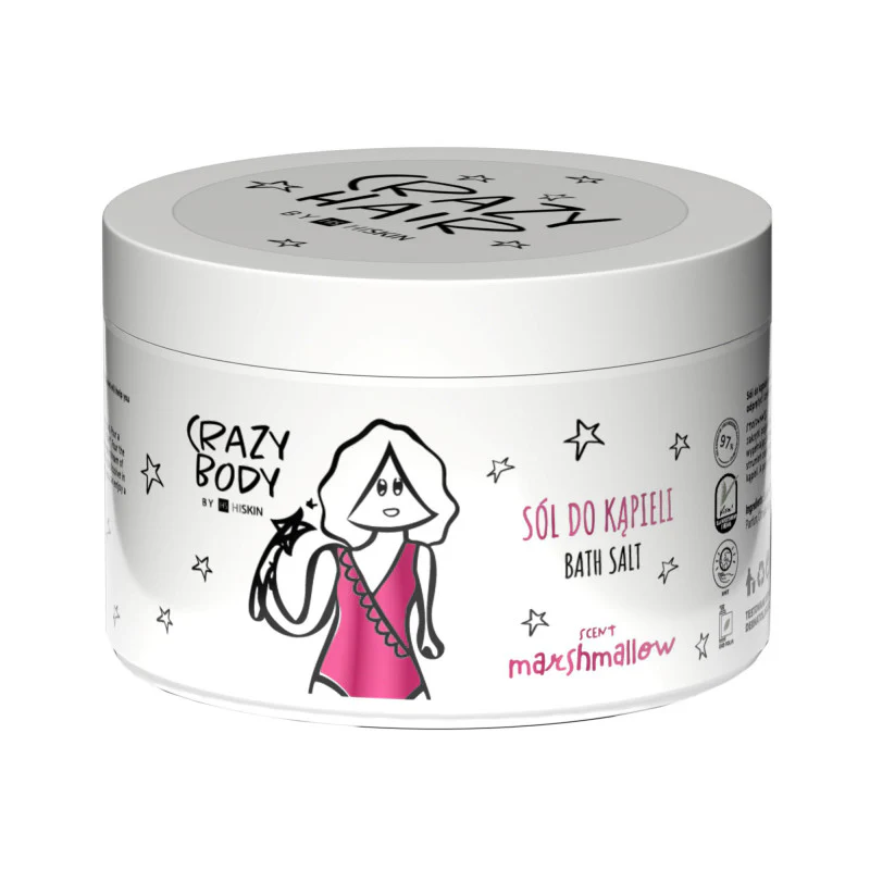 HISKIN CRAZY BODY Sól do kąpieli Marshmallow 300 g