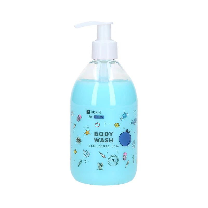 HISKIN FOR KIDS BLUEBERRY JAM Płyn do mycia ciała dla dzieci o zapachu jagodowego dżemu 400 ml