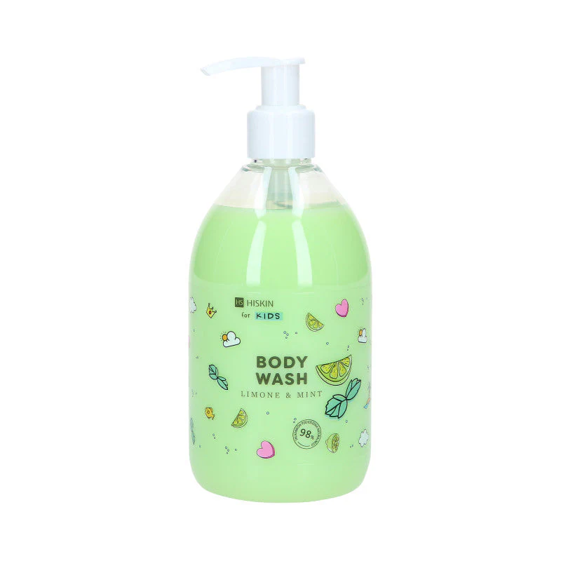 HISKIN FOR KIDS LIMONE&MINT Płyn do mycia ciała dla dzieci o zapachu limonki i mięty 400 ml