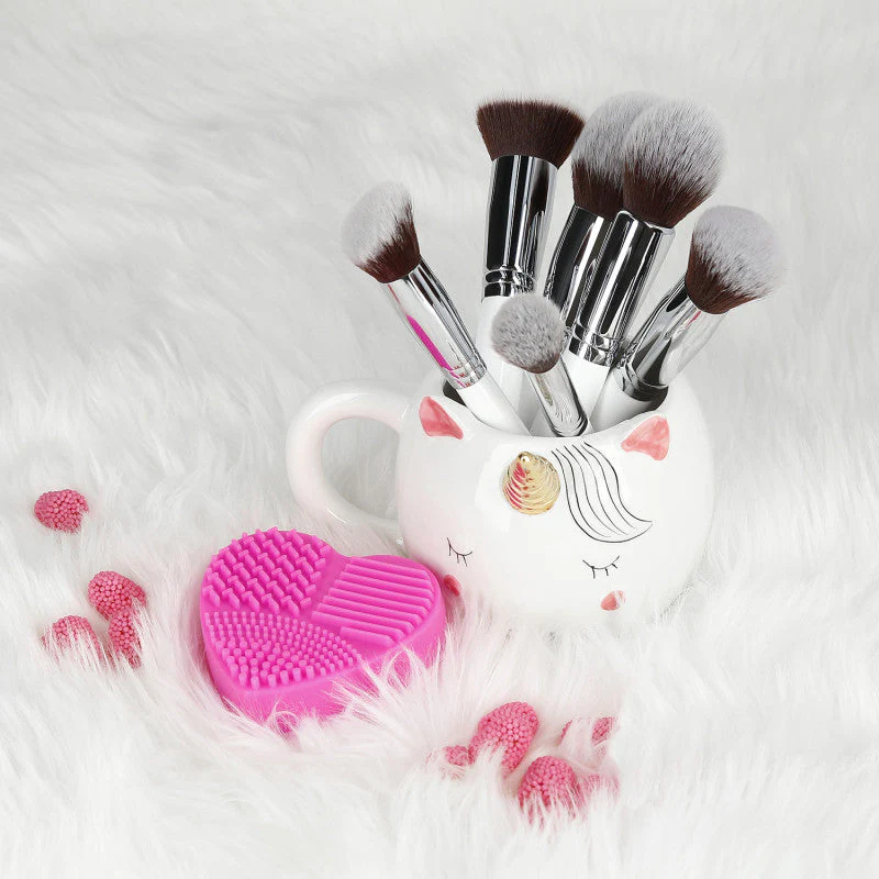 ilū Bake You Happy - Zestaw pędzli do makijażu i czyścik - Image 4