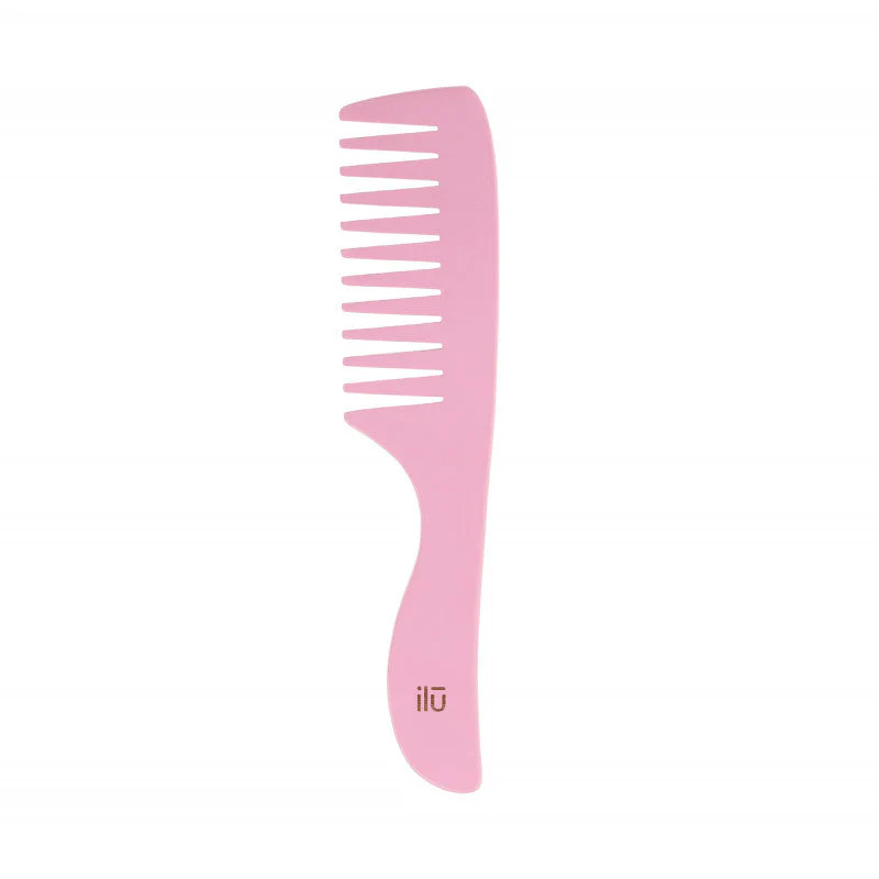ilū BambooM! Bambusowy grzebień do włosów – Pink Flamingo
