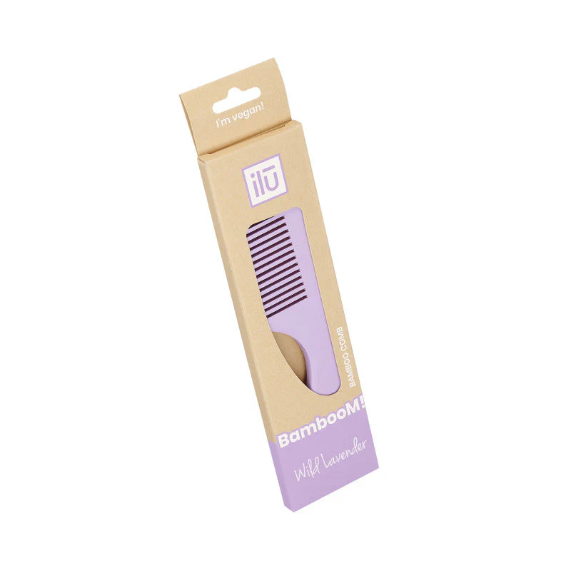 ilū BambooM! Bambusowy grzebień do włosów – Wild Lavender - Image 2