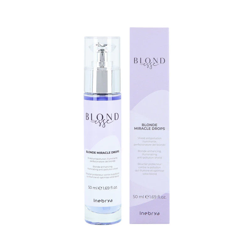 INEBRYA BLONDESSE MIRACLE DROPS Nabłyszczające serum do włosów blond 50 ml
