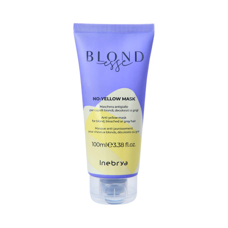 INEBRYA BLONDESSE NO YELLOW Maska do włosów blond, rozjaśnianych i siwych 100 ml