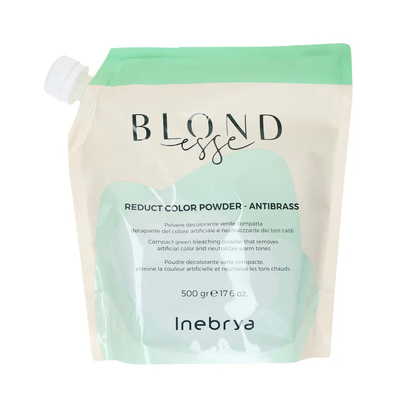 INEBRYA BLONDESSE REDUCT COLOR POWDER ANTIBRASS 5 TONES Rozjaśniacz w proszku redukujący ciepłe tonacje 500 g