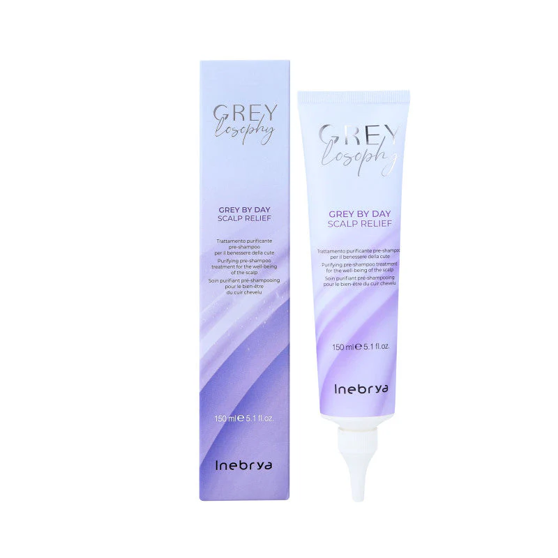 INEBRYA GREYLOSOPHY GREY BY DAY Oczyszczająca kuracja do skóry głowy przed szamponem 150 ml