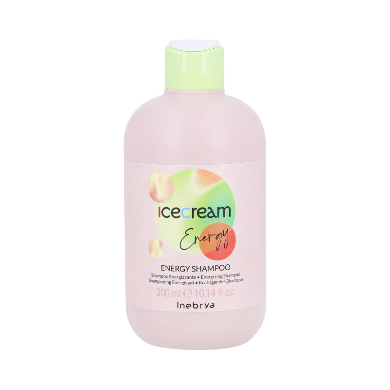 INEBRYA ICE CREAM ENERGY Wzmacniająco-energetyzujący szampon przeciw wypadaniu włosów 300 ml