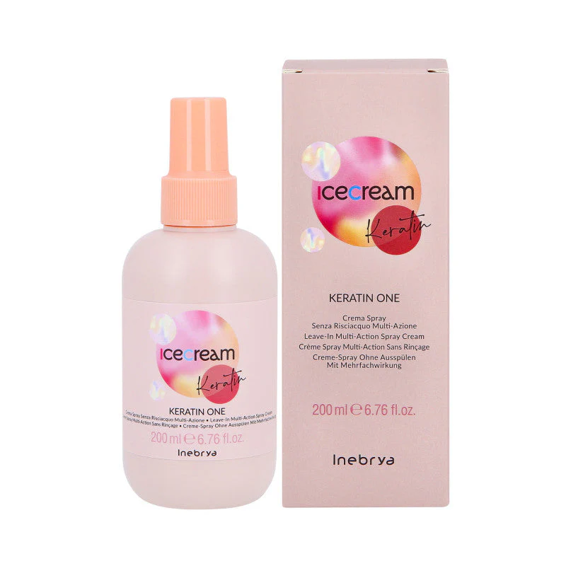 INEBRYA ICE CREAM KERATIN ONE Keratynowa odżywka w sprayu bez spłukiwania 200 ml