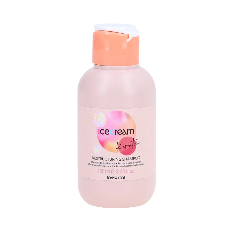 INEBRYA ICE CREAM RESTRUCTURING Szampon do włosów z keratyną 100 ml