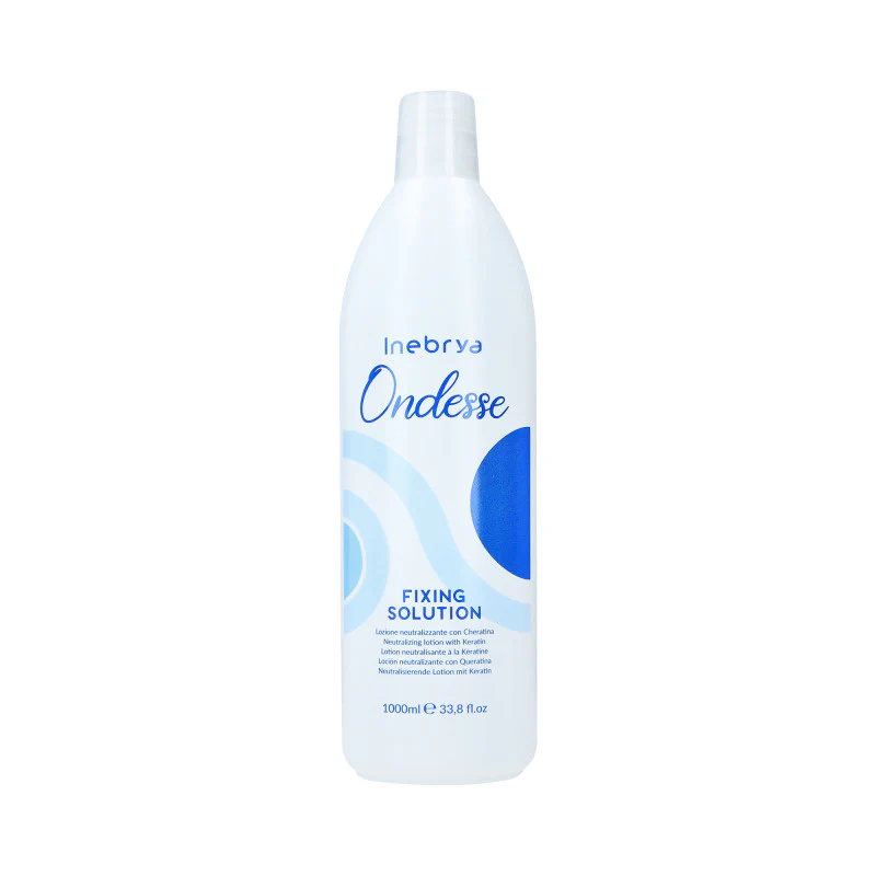INEBRYA ONDESSE FIXING SOLUTION Neutralizer do trwałej ondulacji z keratyną i proteinami mleka 1000 ml