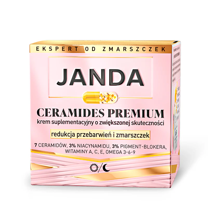 JANDA CERAMIDES PREMIUM Krem suplementacyjny o zwiększonej skuteczności, redukcja przebarwień i zmarszczek 50 ml - Image 2