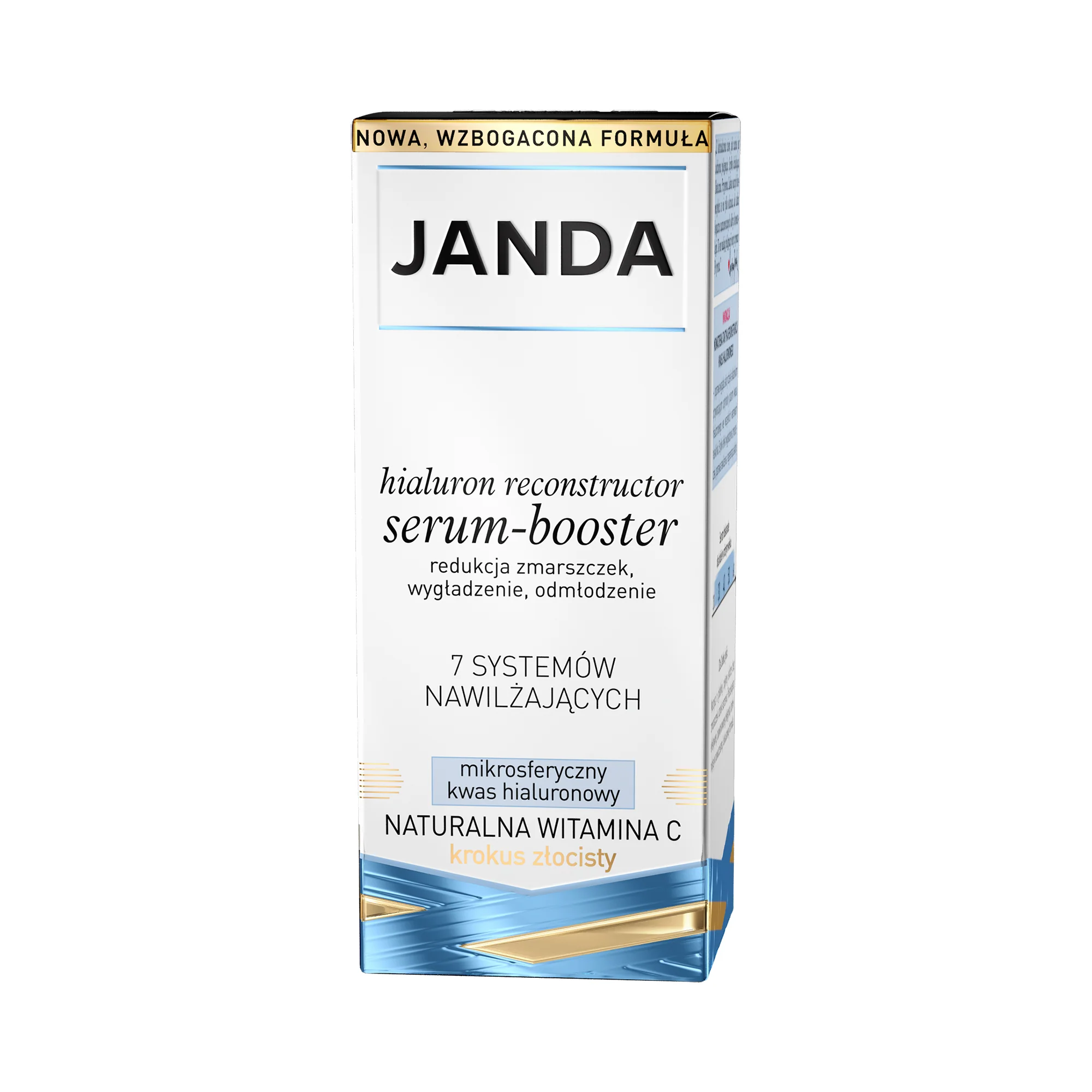 JANDA HIALURON Serum hialuronowe, booster wygładzające na dzień/noc 30 ml