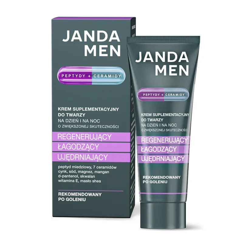 JANDA MEN SUPLEMENT Męski krem peptydowo-ceramidowy na dzień i na noc 50 ml