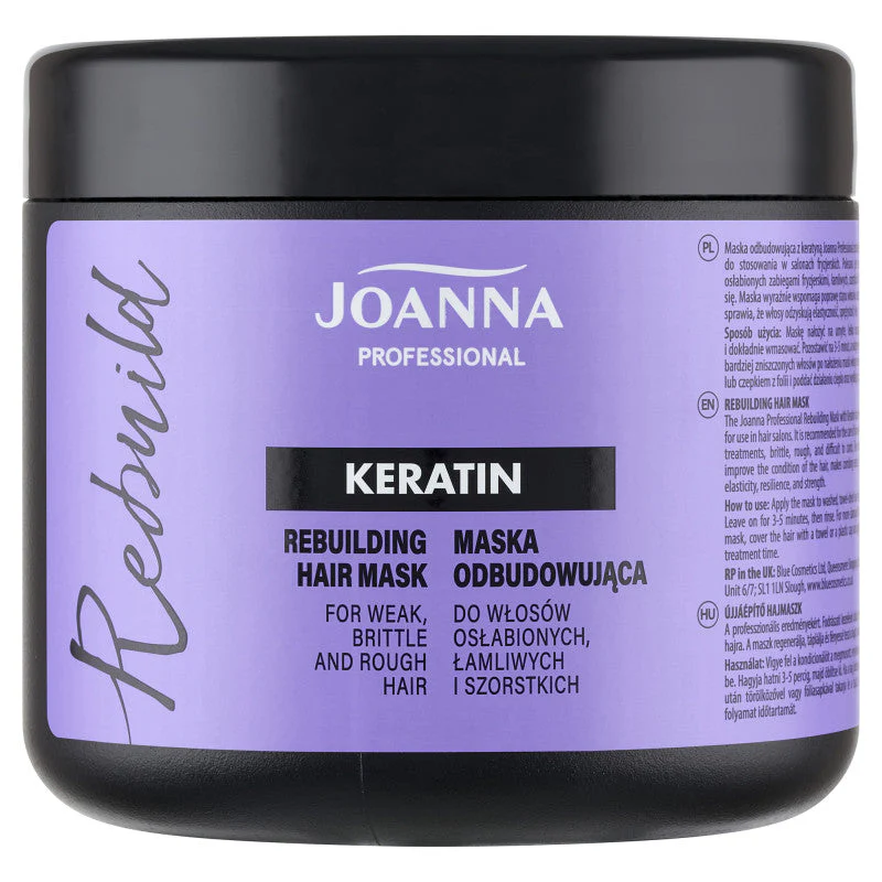 JOANNA PROFESSIONAL KERATIN Maska odbudowująca z keratyną 500 ml - Image 2