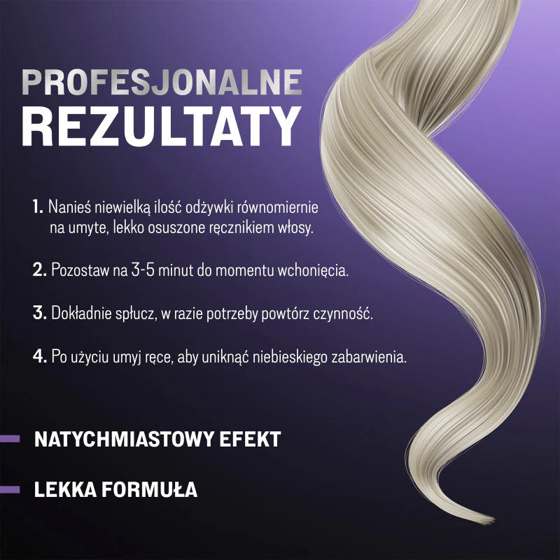 JOANNA PROFESSIONAL SILVER BOOST COMPLEX Tonująca odżywka eksponująca kolor włosów 500 ml - Image 3