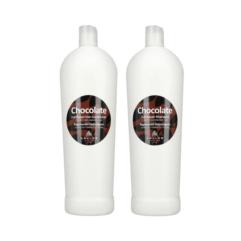 KALLOS CHOCOLATE Czekoladowy zestaw szampon 1000 ml + odżywka 1000 ml