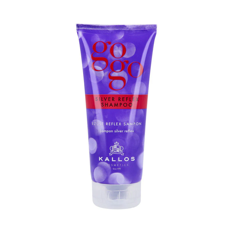 KALLOS GOGO SILVER Fioletowy szampon do włosów siwych i blond 200 ml