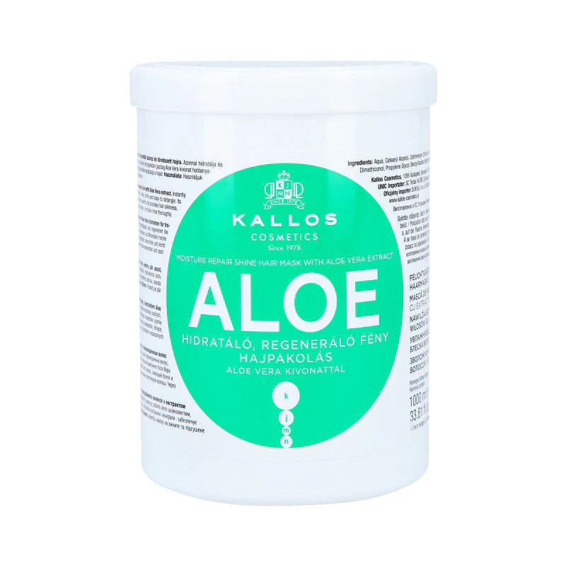 KALLOS KJMN Aloe Nawilżająca maska do włosów z aloesem 1000 ml