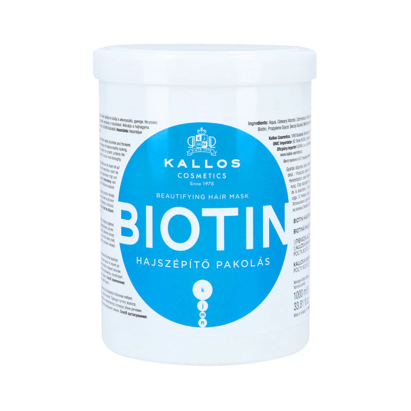 KALLOS KJMN Biotin Wzmacniająca maska do włosów z biotyną 1000 ml