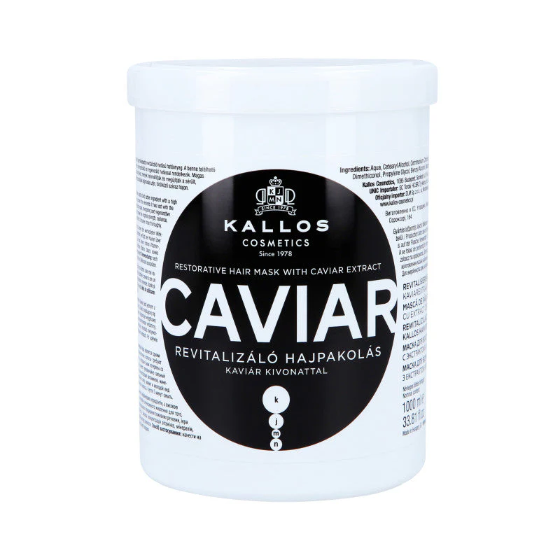 KALLOS KJMN Caviar Rewitalizująca maska do włosów z kawiorem 1000 ml