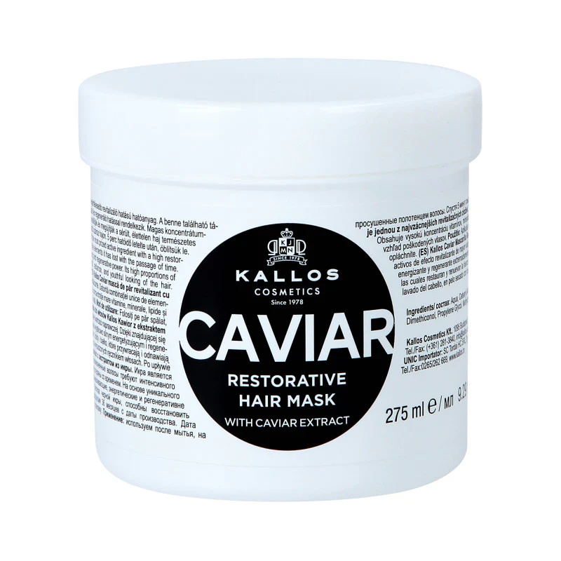 KALLOS KJMN Caviar Rewitalizująca maska do włosów z kawiorem 275 ml