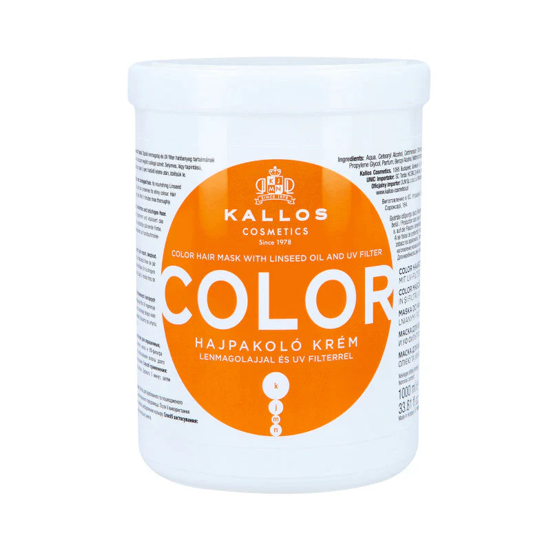 KALLOS KJMN Color maska do włosów farbowanych 1000 ml