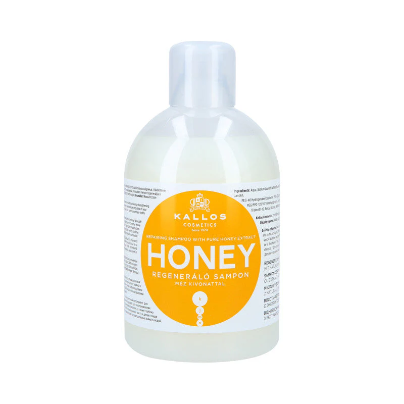 KALLOS KJMN Honey Odbudowujący szampon do włosów z miodem 1000 ml