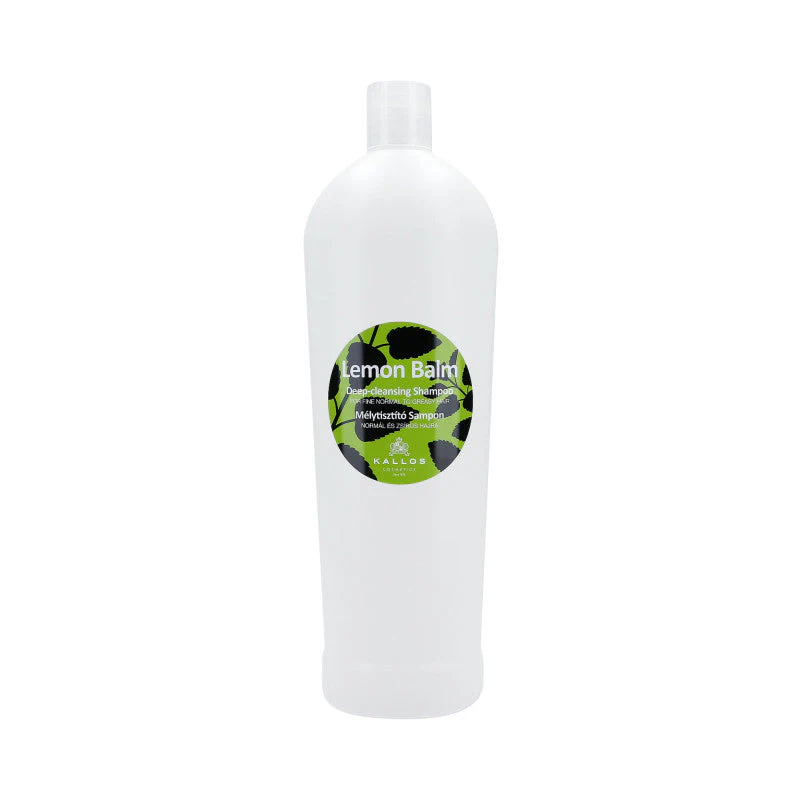 KALLOS LEMON BALM Szampon głęboko oczyszczający do włosów normlanych i tłustych 1000 ml