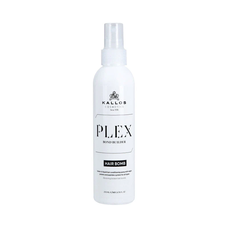 KALLOS PLEX BOND BUILDER HAIR BOMB Odżywka do włosów z białkiem roślinnym i kompleksem peptydów 200 ml