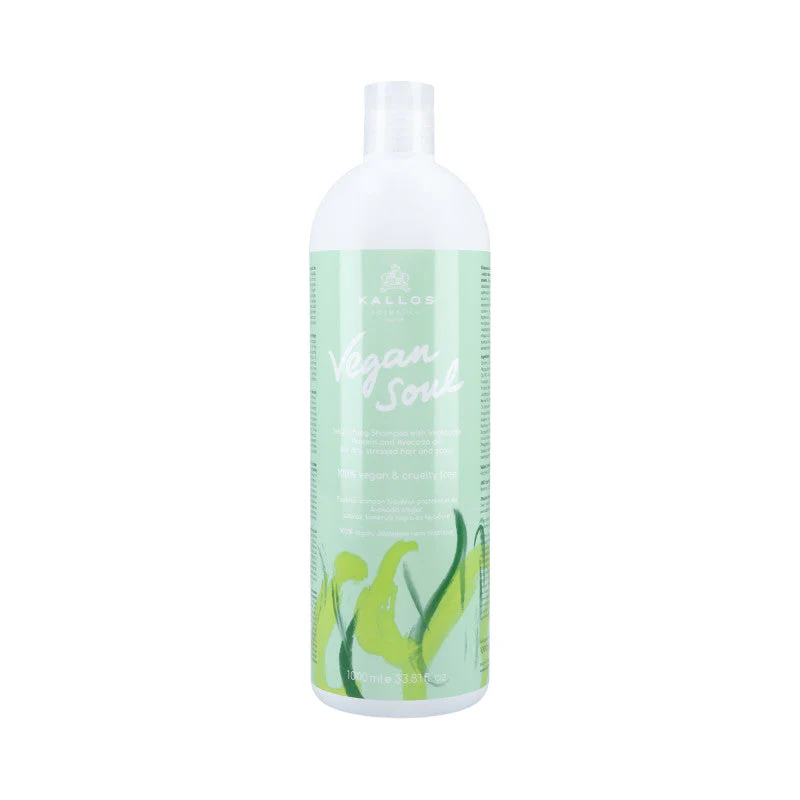 KALLOS VEGAN SOUL Nawilżający szampon do włosów suchych 1000 ml