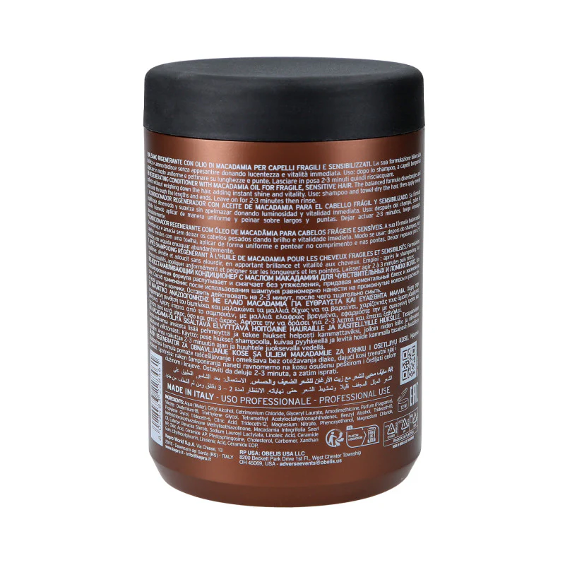 KAYPRO MACADAMIA Regenerująca odżywka do włosów cienkich i łamliwych 1000 ml - Image 2
