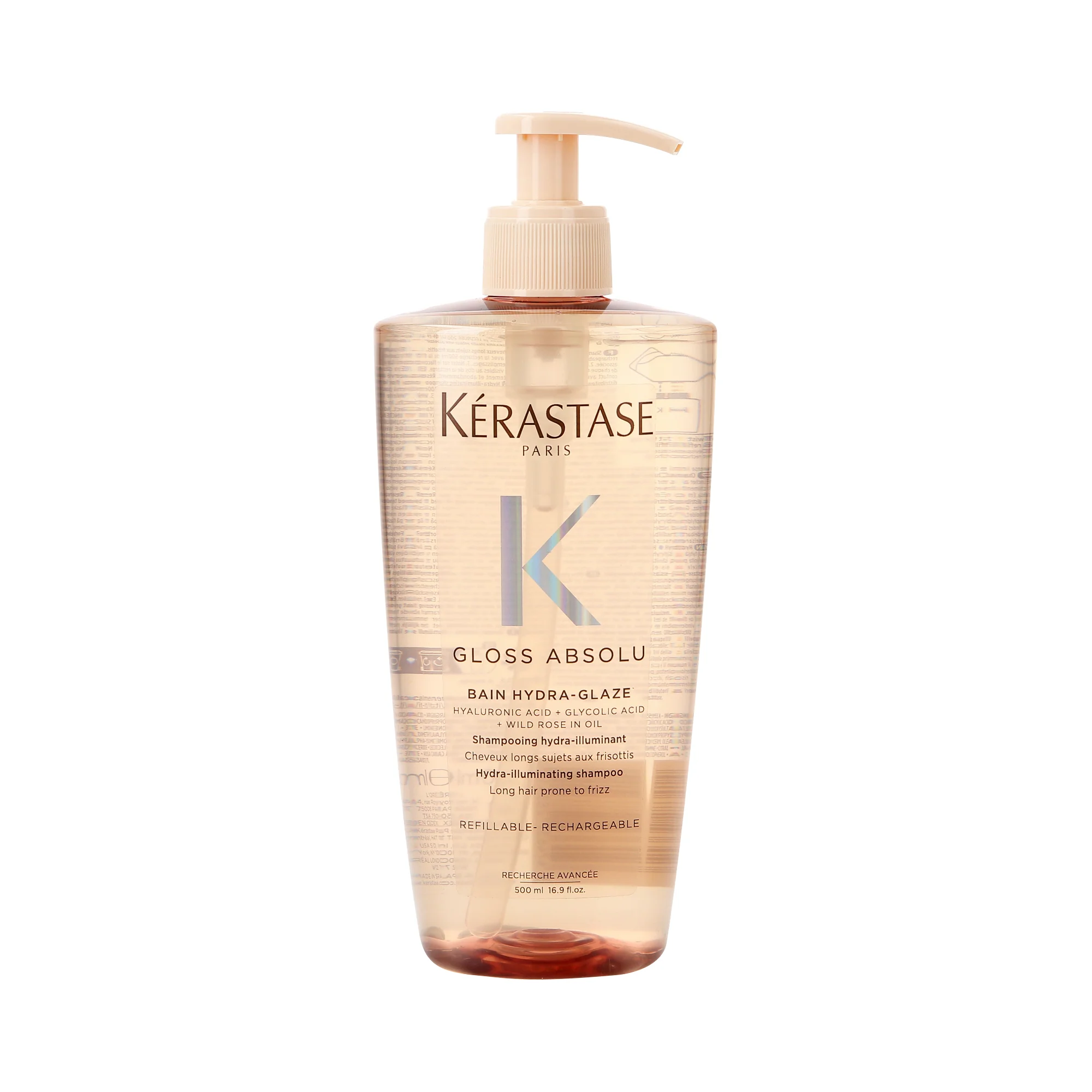 KÉRASTASE GLOSS ABSOLU BAIN HYDRA GLAZE Nabłyszczająco - wygładzający szampon do włosów 500 ml