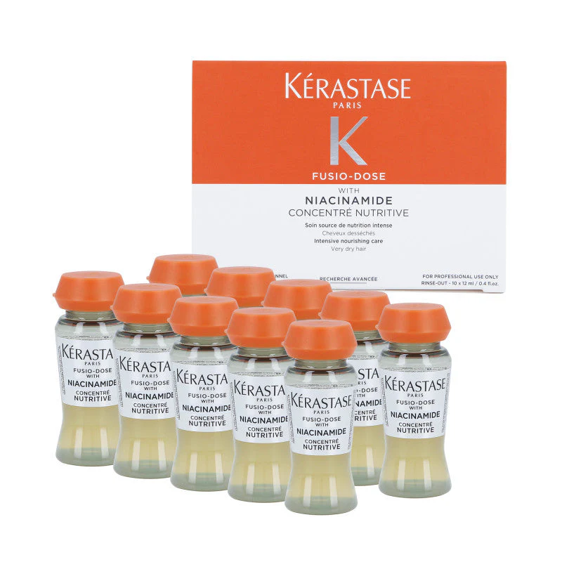 KÉRASTASE FUSIO-DOSE NUTRITIVE NIACINAMIDE Ampułki odżywcze do bardzo suchych włosów 10 x 12 ml