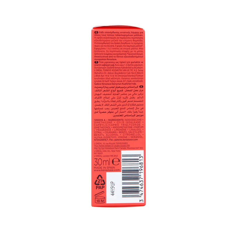 KÉRASTASE PREMIÉRE HUILE GLOSS Nadający połysk olejek regenerujący do włosów zniszczonych 30 ml - Image 4