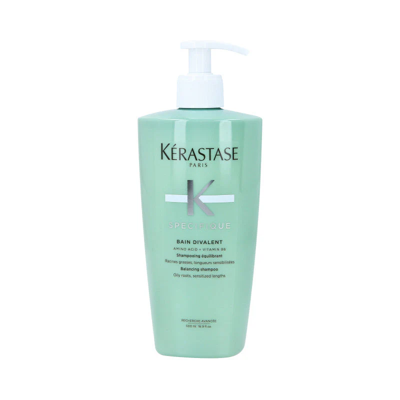 KÉRASTASE SPECIFIQUE BAIN DIVALENT Równoważąca kąpiel do włosów przetłuszczających i mieszanych 500 ml
