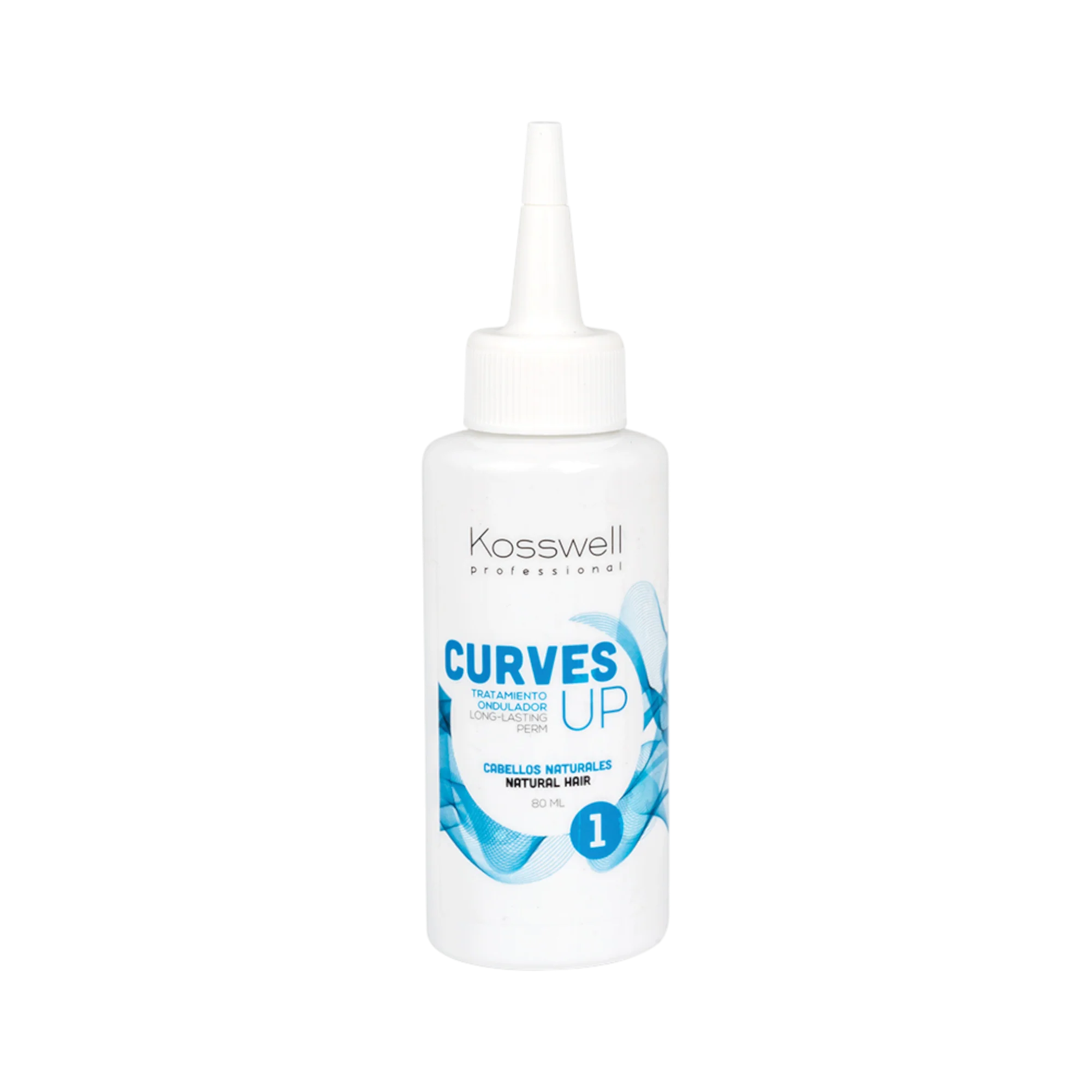 KOSSWELL CURVES UP 1 NATURAL Płyn do trwałej ondulacji do włosów naturalnych 80 ml