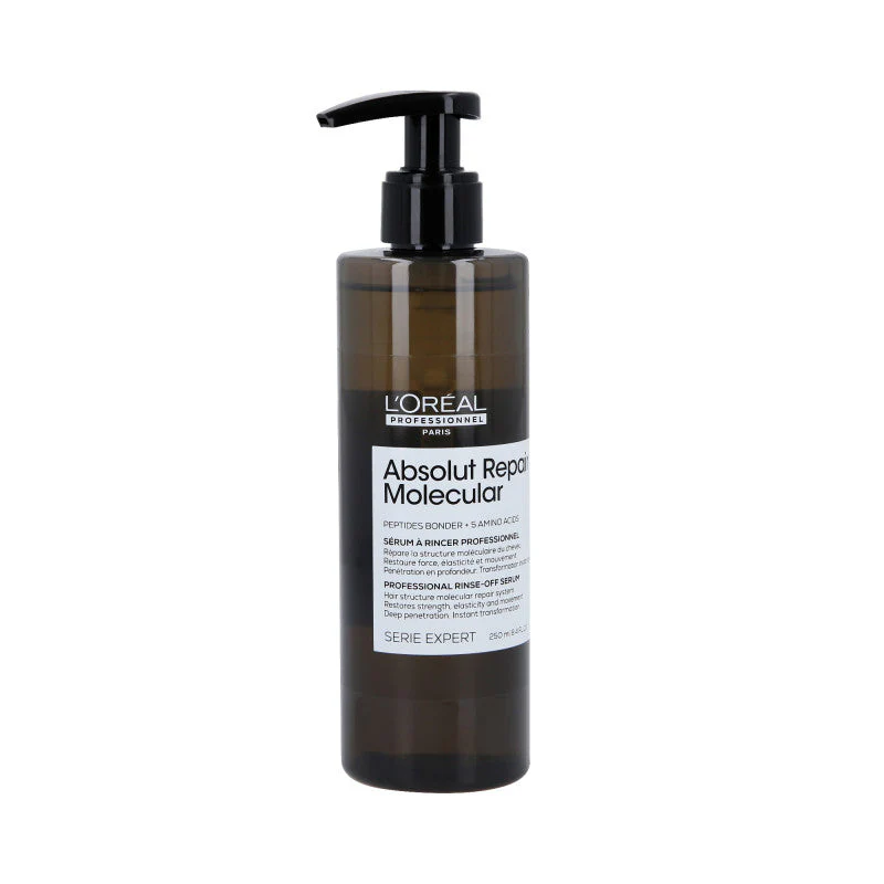 L'OREAL PROFESSIONNEL ABSOLTU REPAIR MOLECULAR Odbudowujące serum do włosów zniszczonych do spłukania 250 ml