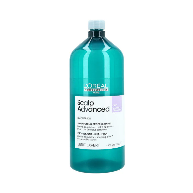 L'OREAL PROFESSIONNEL SCALP ADVANCED ANTI DISCOMFORT Szampon kojący do wrażliwej skóry głowy 1500 ml