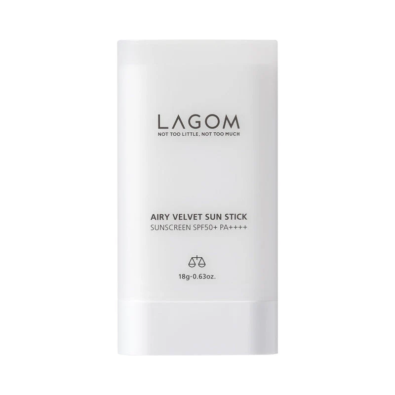 LAGOM AIRY VELVET SUN STICK SPF50+, PA+++ Aksamitny sztyft przeciwsłoneczny do twarzy i ciała 18 g