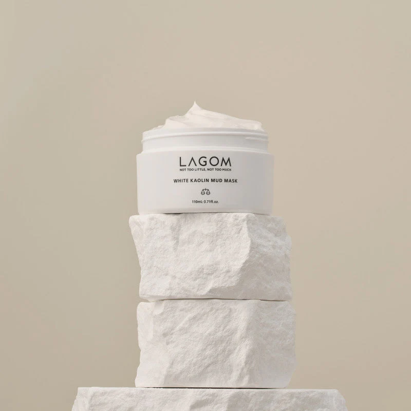 LAGOM WHITE KAOLIN Oczyszczająca maska z białą glinką do skóry mieszanej i tłustej 110 ml - Image 2