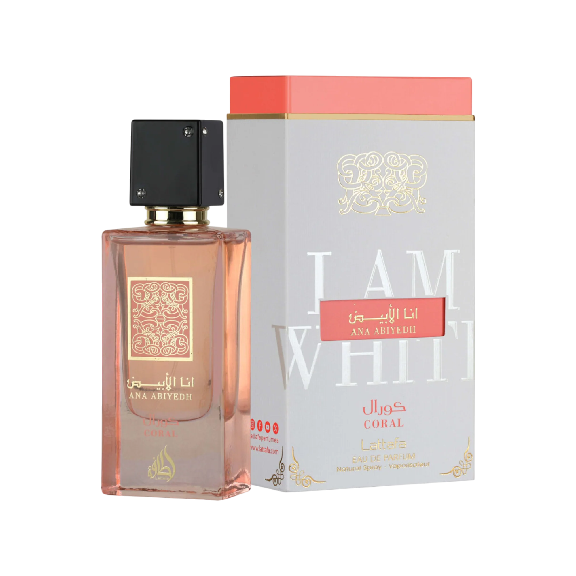 LATTAFA ANA ABIYEDH CORAL Woda perfumowana unisex 60 ml
