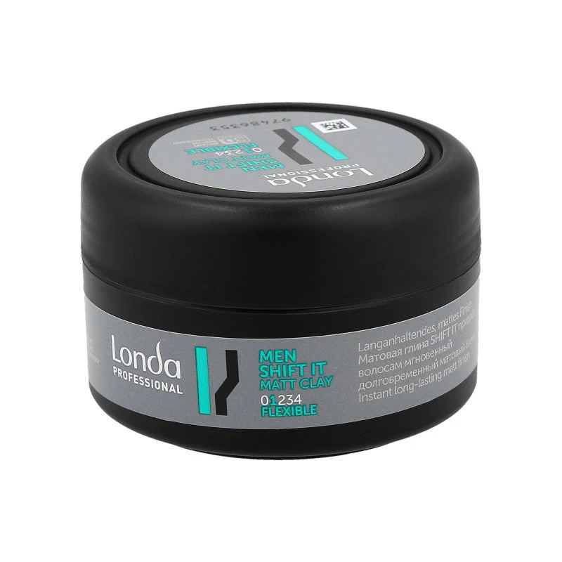 LONDA STYLING MEN Shift It Flexible Elastyczna glinka matująca do włosów dla mężczyzn 75 ml
